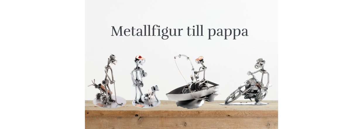 Personlig metallfigur som fars dag-present till pappa