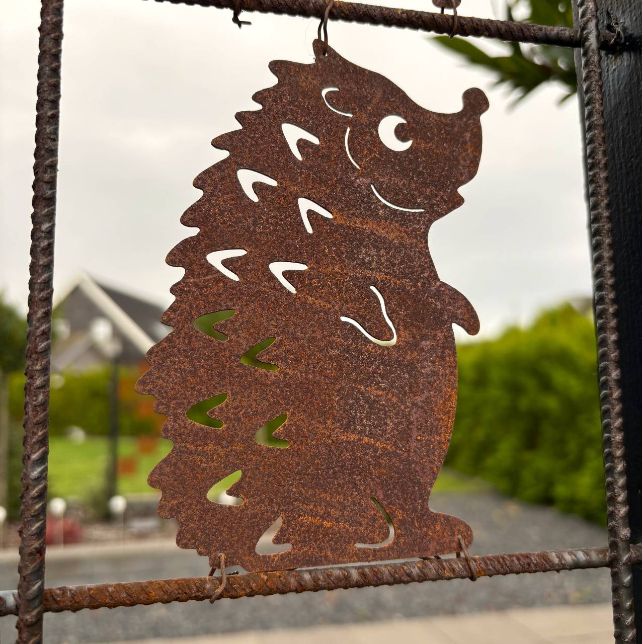 Rionet dekorationer i cortenst&aring;l