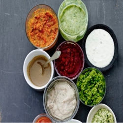 Dressinger, marinader og sennep