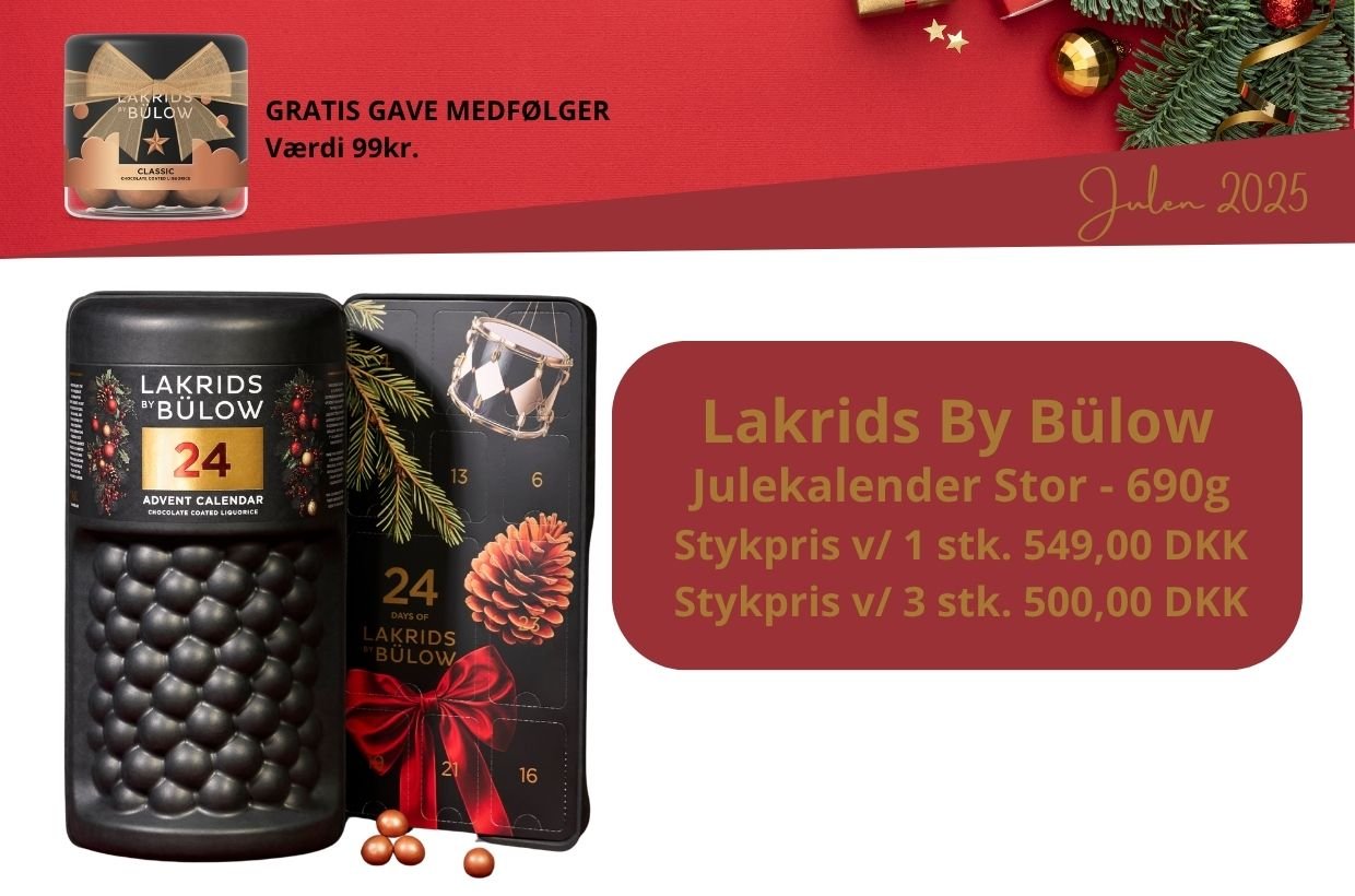 Lakrids julekalender blow lakrids kalender