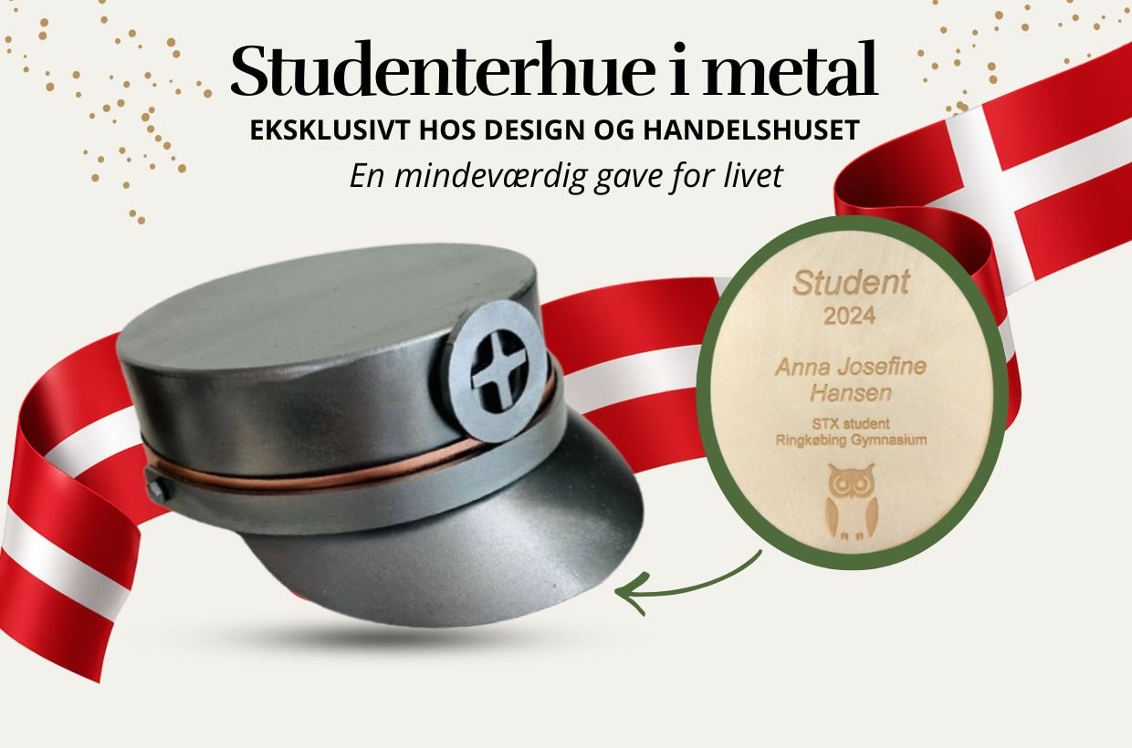 Studenterhue i metal en mindev�rdig gave