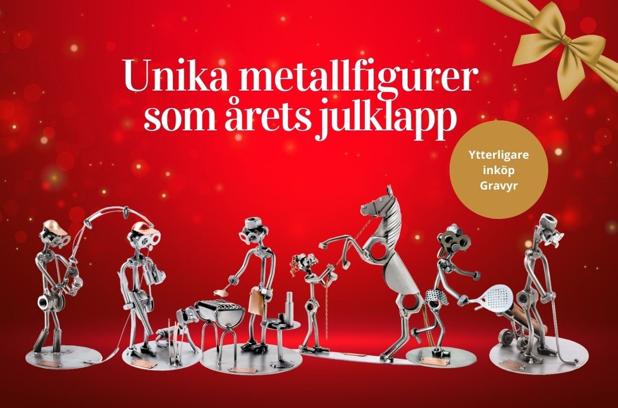 Metallfigurer till julklapp