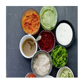 Dressinger, marinader og sennep