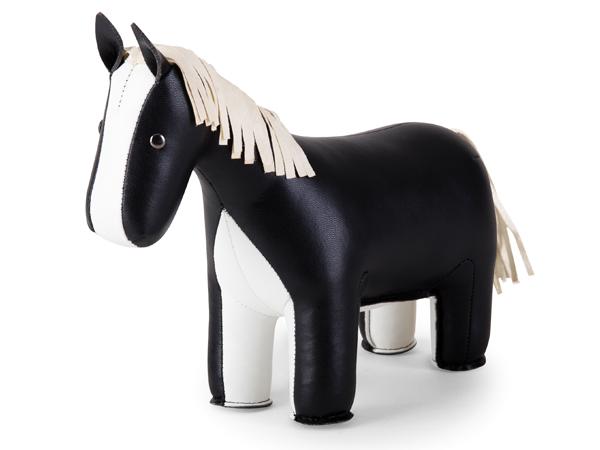 Züny Horse - black/white - Hest - Dørstopper / Bogstøtte