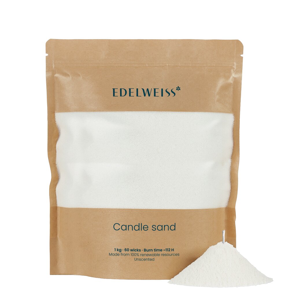 Candle Sand 100% Stearin 1 kg inkl. 60 væger