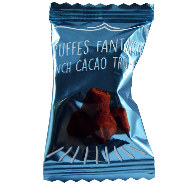 Chokoladetrøffel med Guérande havsalt Flowpakket Perfekt til fest & erhverv