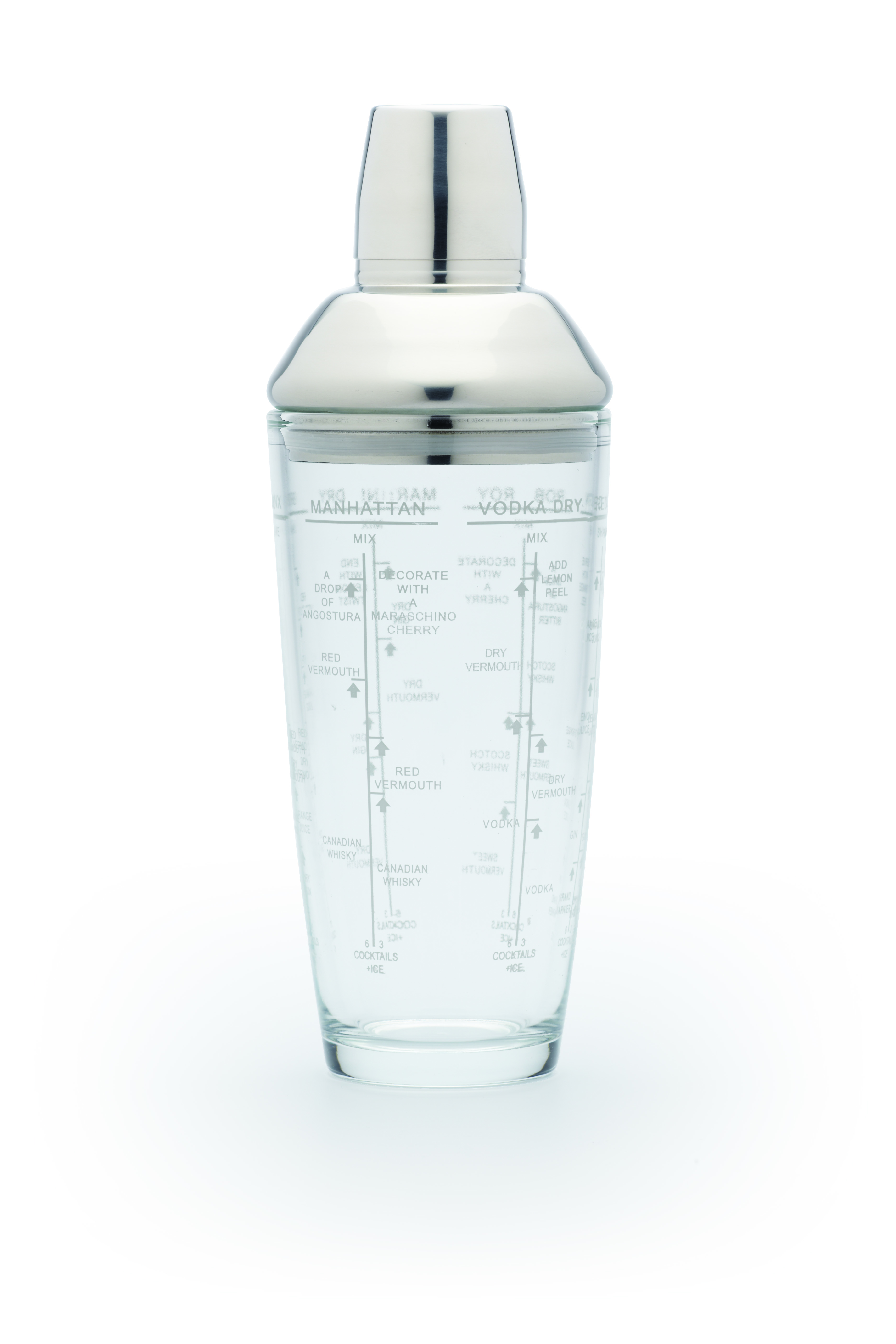 Cocktails shaker - Glas cocktail shaker 700ml.