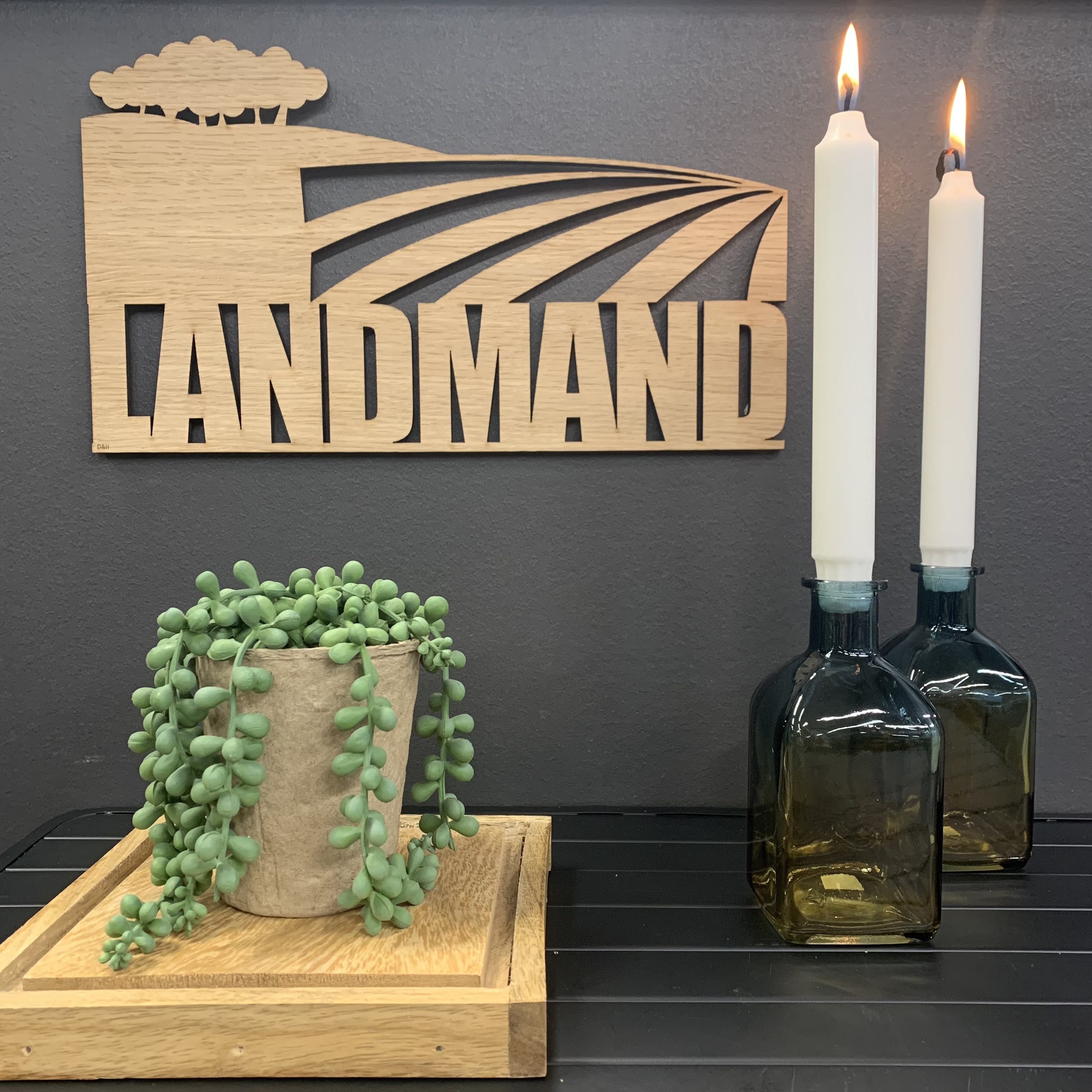 Træskilt - Landmand