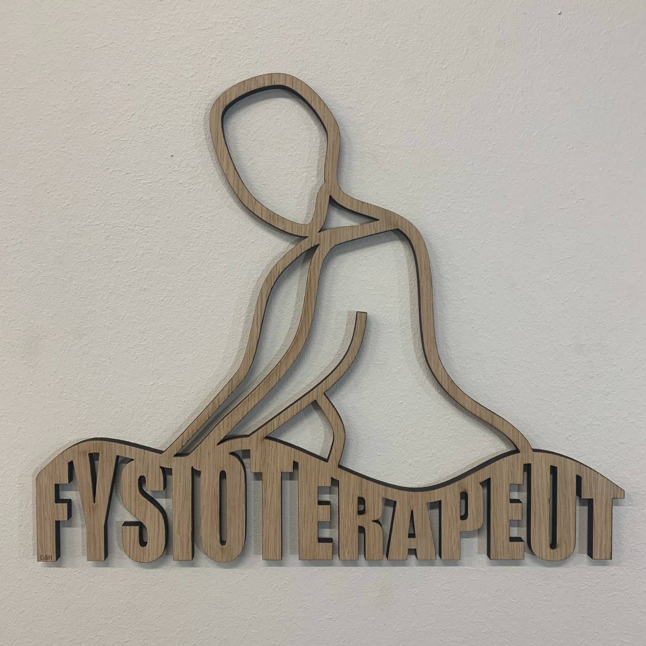Træskilt - Fysioterapeut
