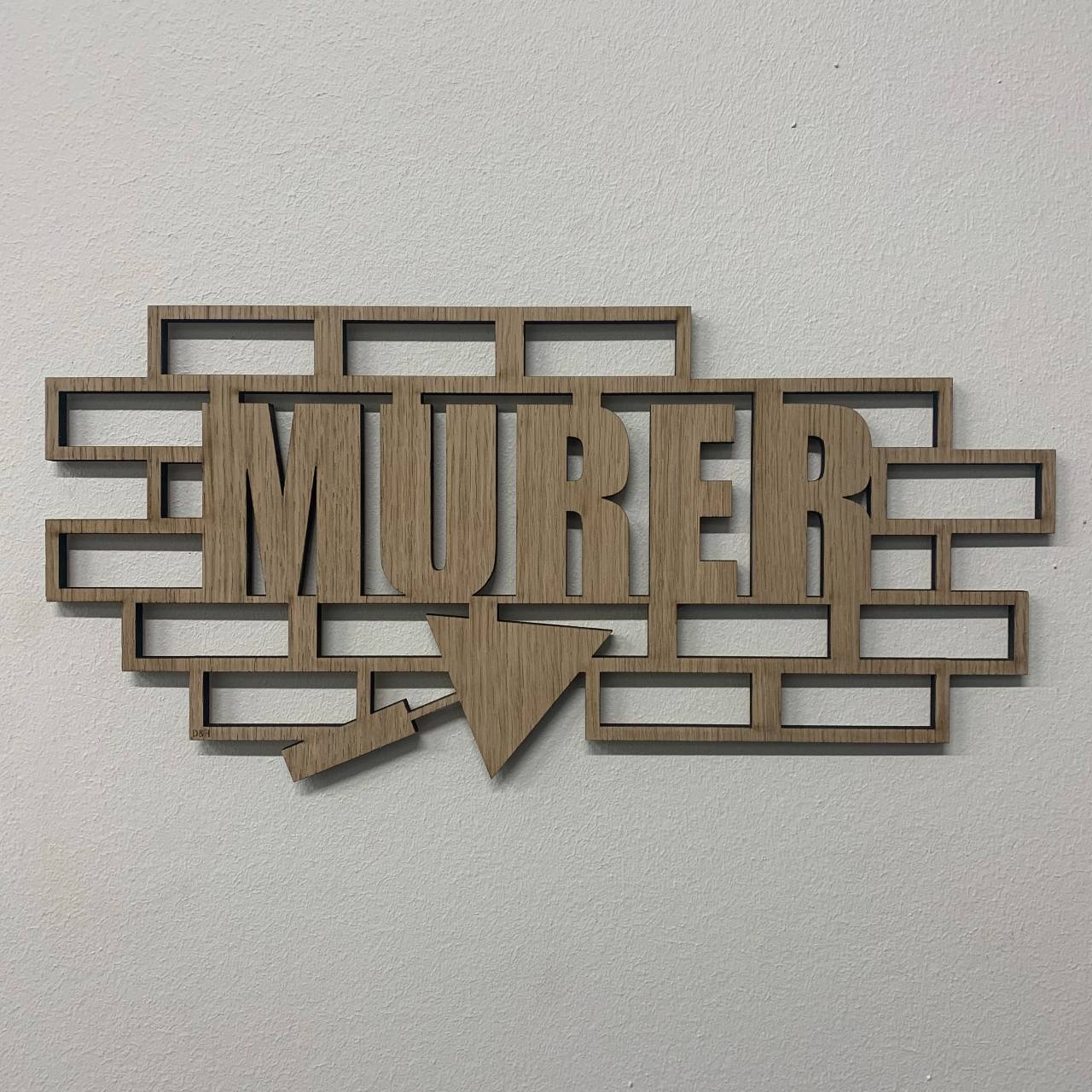 Træskilt - Murer