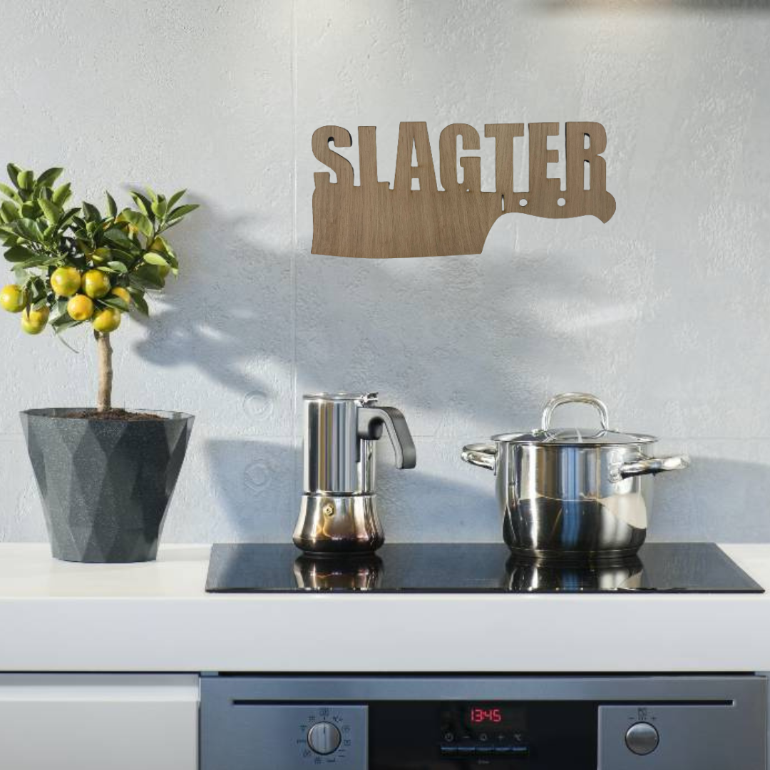 Træskilt - Slagter