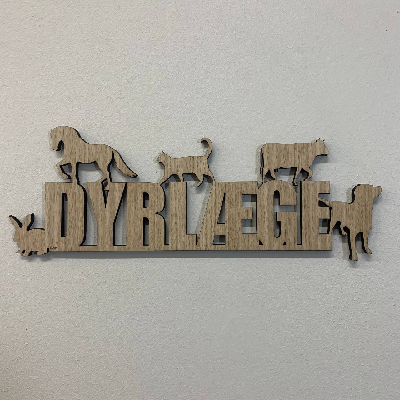 Træskilt - Dyrlæge