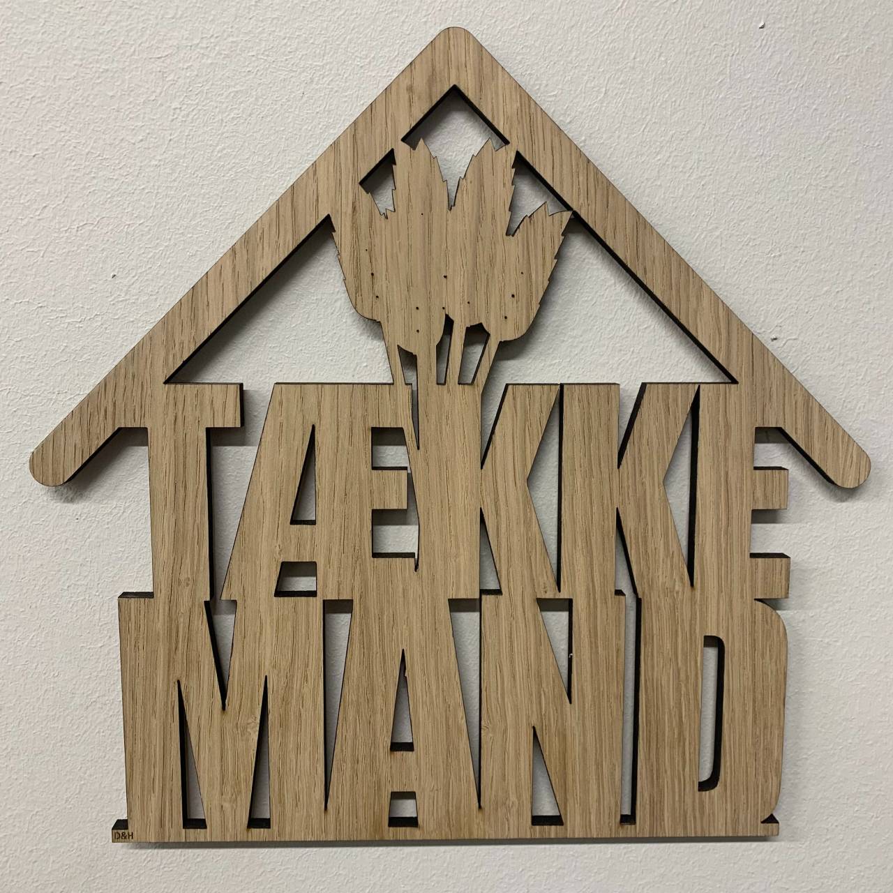 Træskilt - Tækkemand