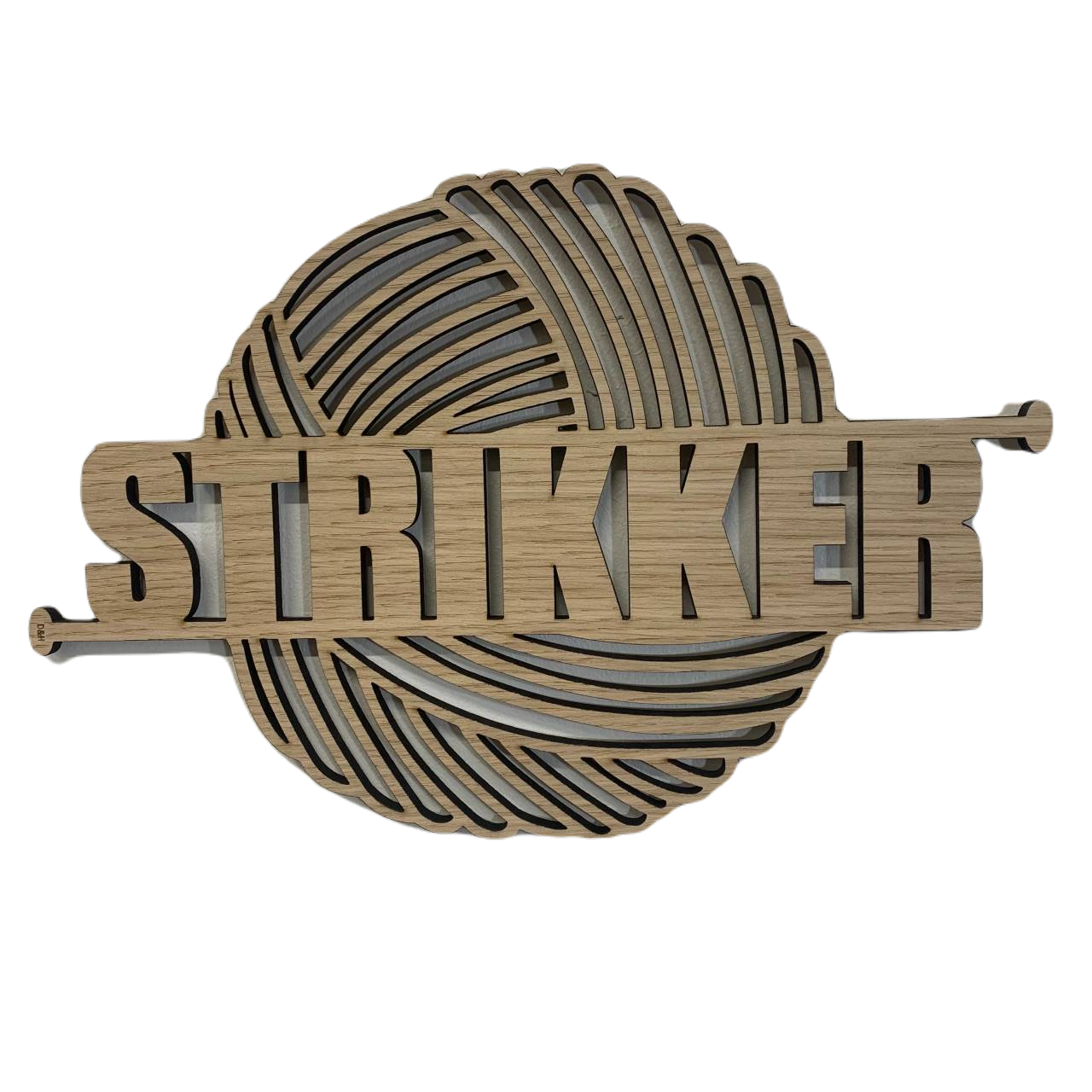 Træskilt - Strikker
