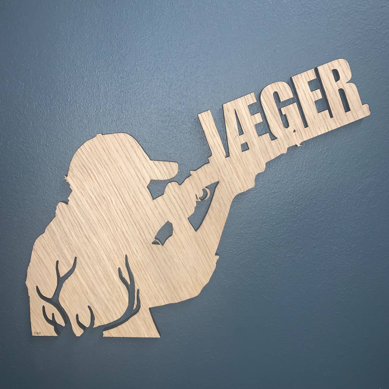 Træskilt - Jæger
