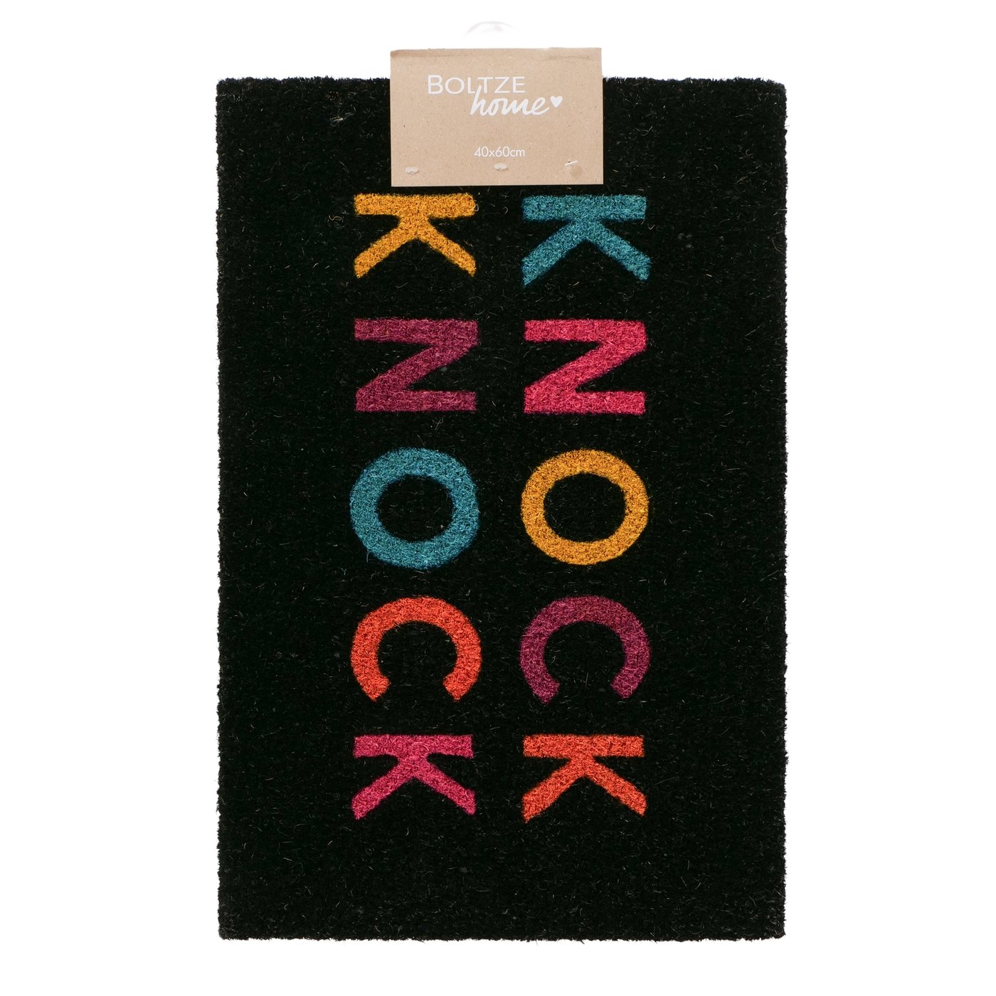 Dørmåtte 60x40 - kokos måtte - KNOCK KNOCK