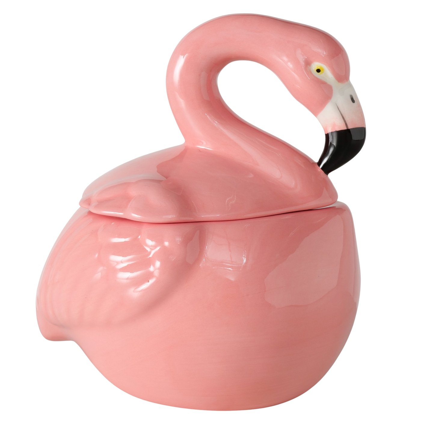 Flamingo krukke Opbevaringskrukke Flamingo i keramik