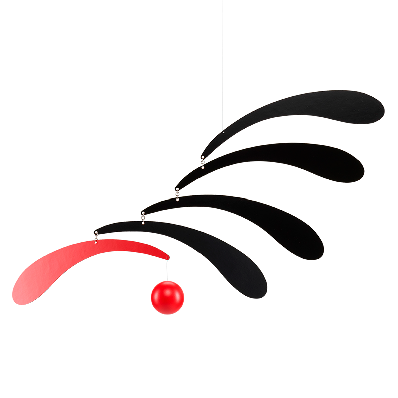 Flensted mobiles - Design Uro - Flowing Rhythm - Rød