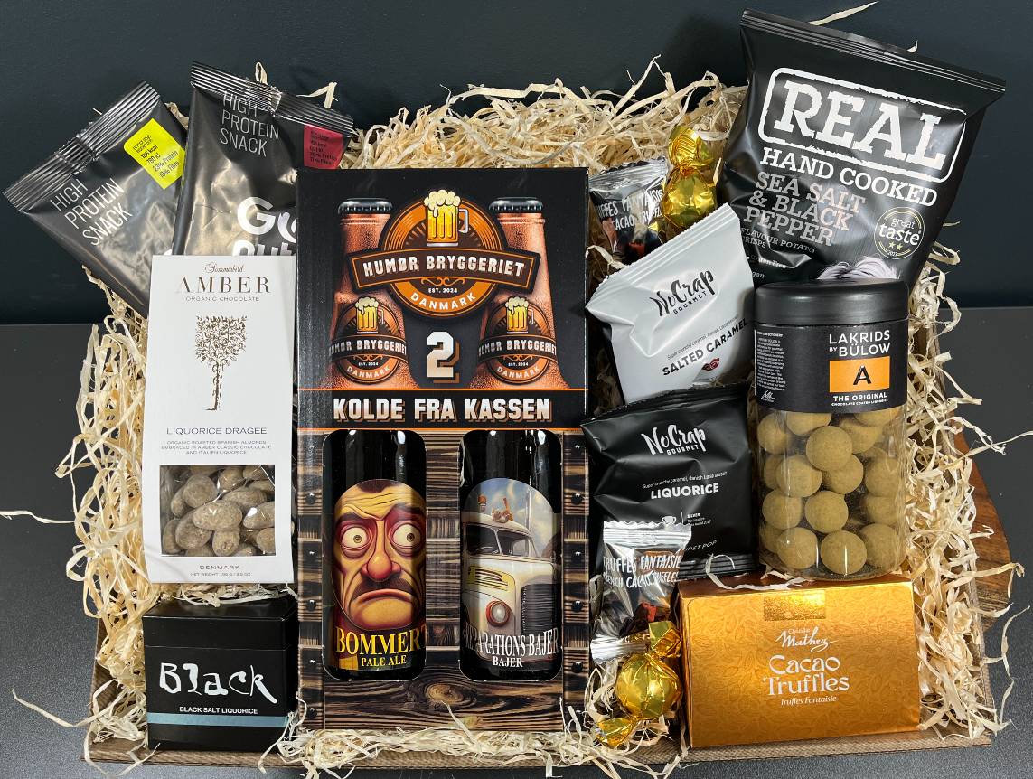 Gavekurv - 2 Kolde fra Kassen | 500,- kr.