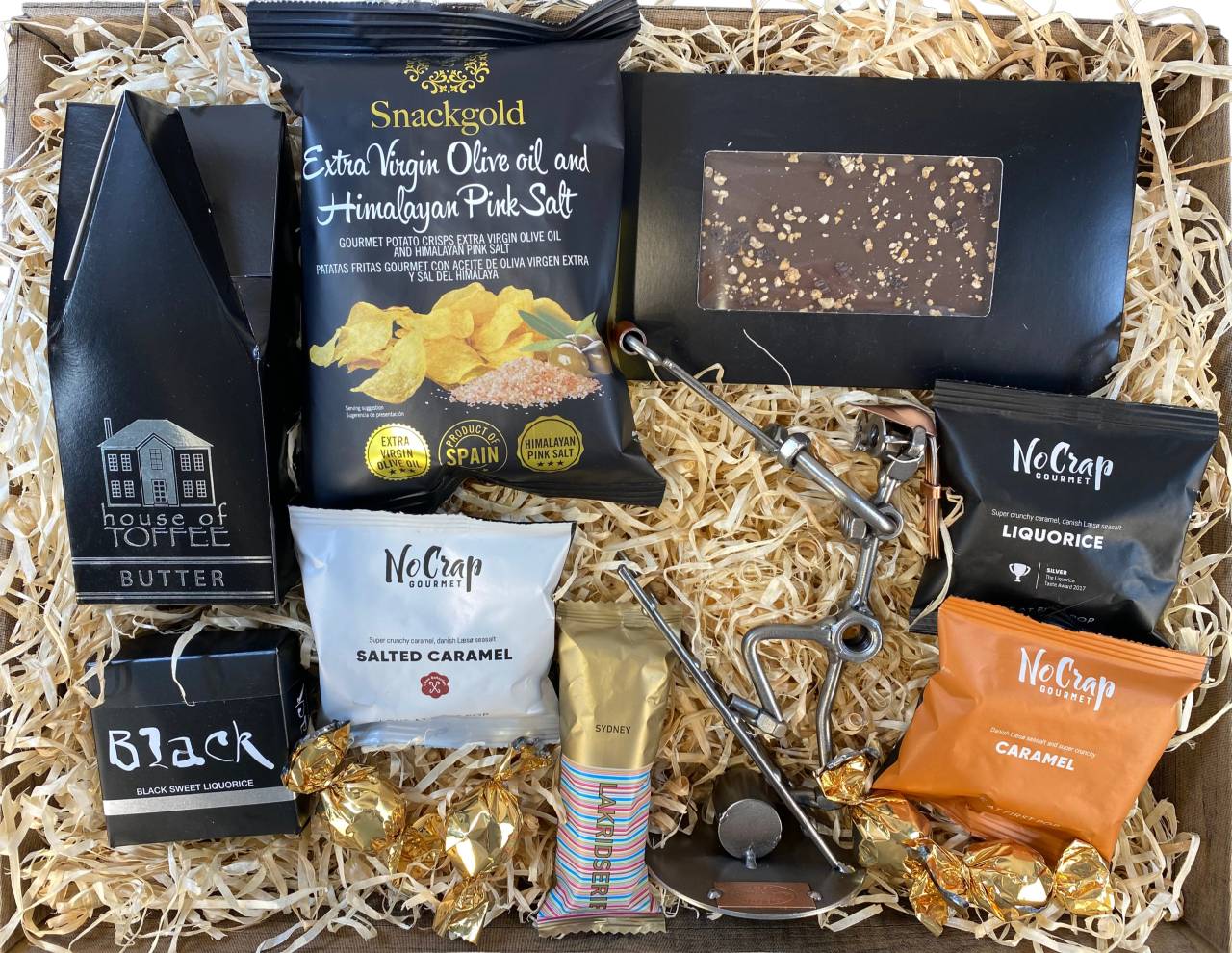 Gavekurv med metalfigur - Maler - Bygningsmaler - Kvinde - Lækkerier