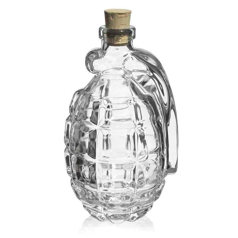 Glasflaske - Håndgranat - 200 ml