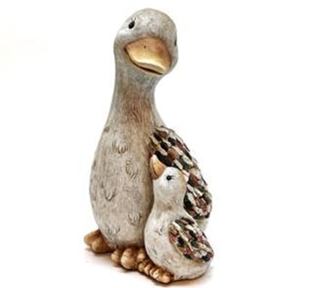 Havefigur - And med Ælling