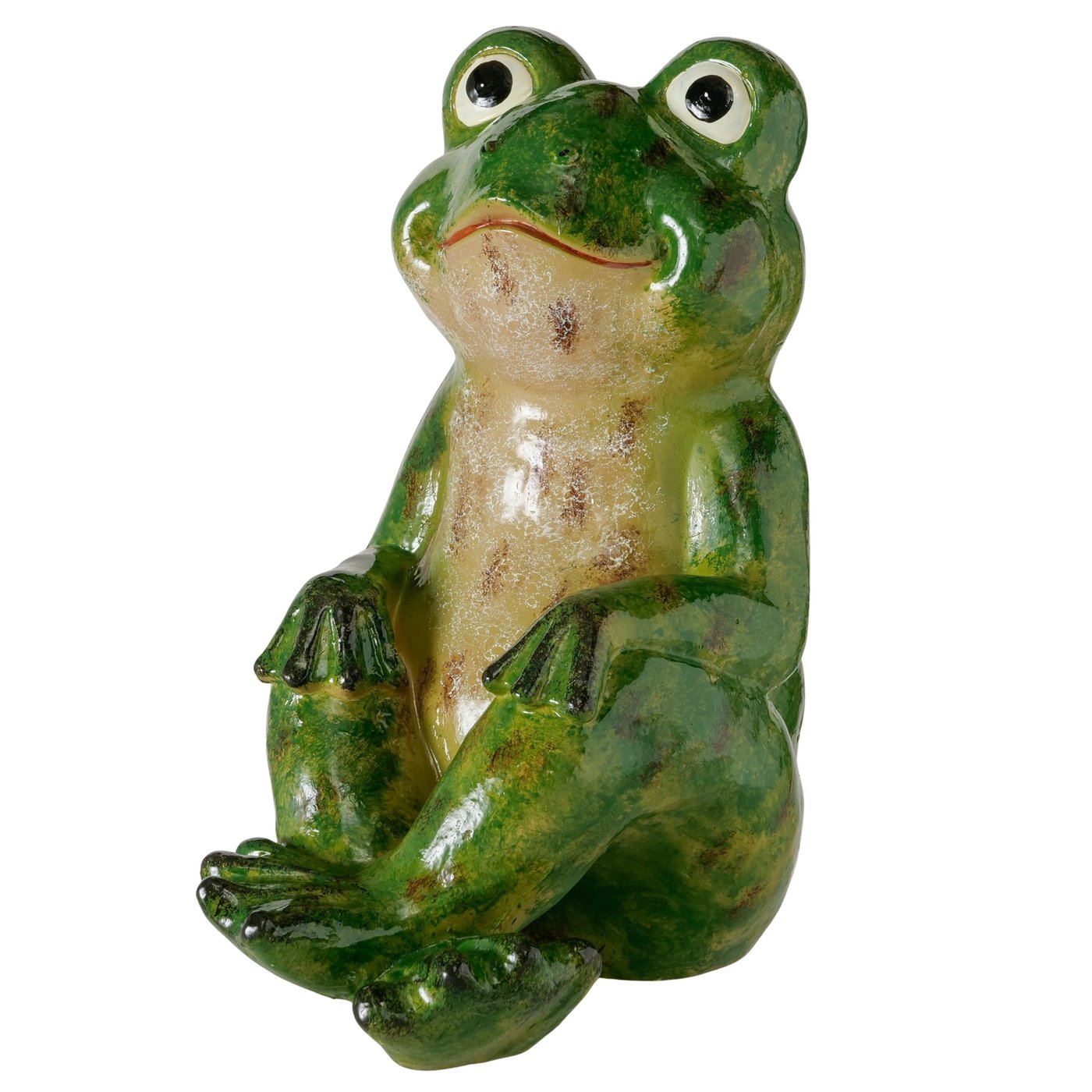 Havefigur Frø Håndmalet havefigur H 41 cm