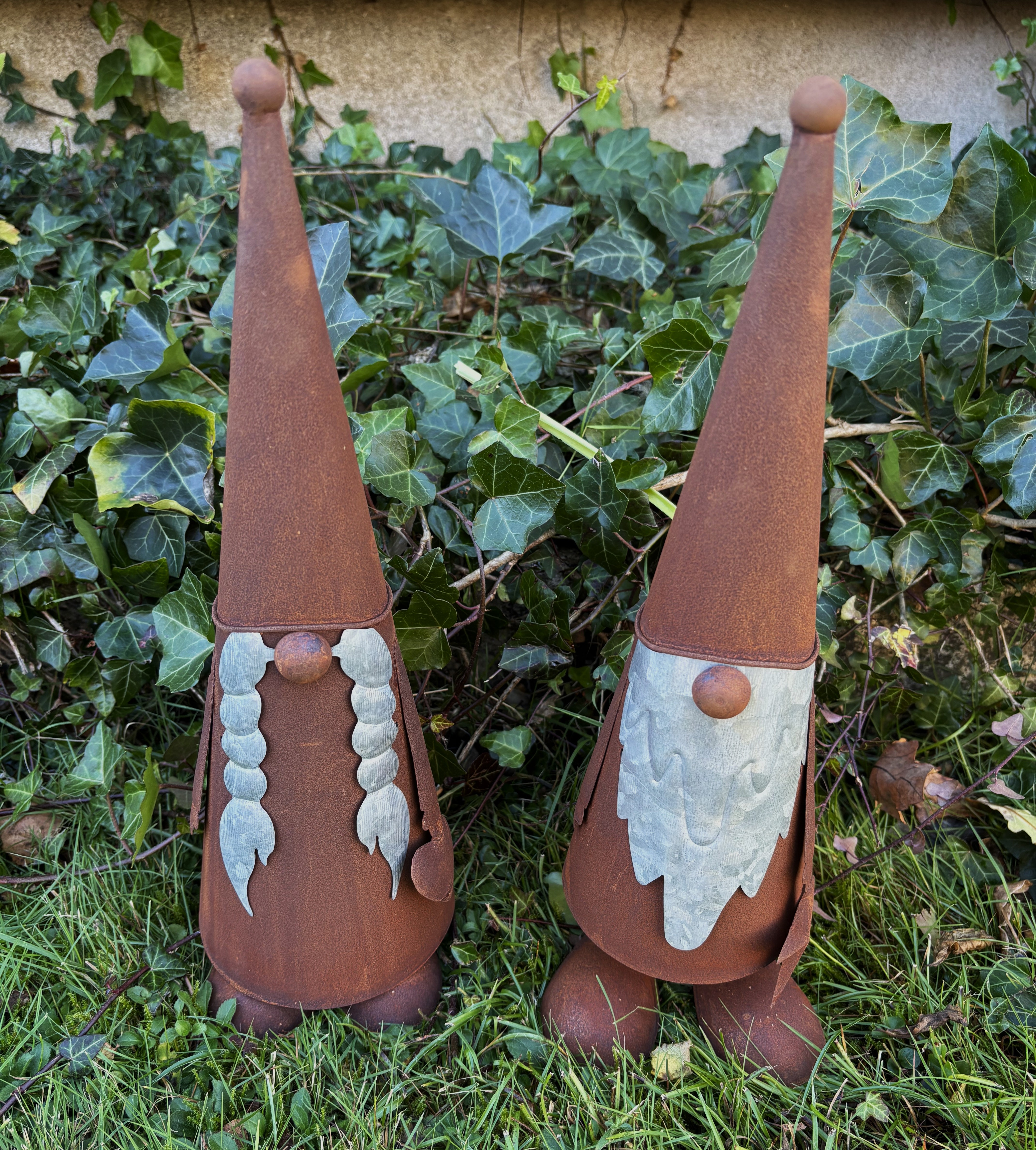 Havefigur Nissepar H 38 cm