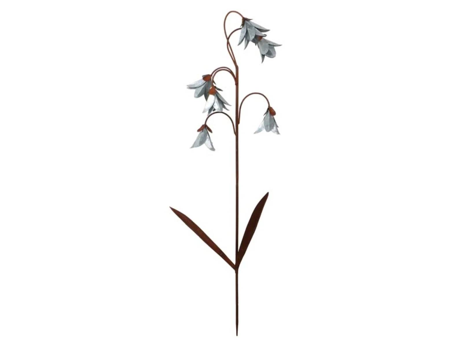 Havespyd - Metalblomst H 96 - Cortenstål og zink