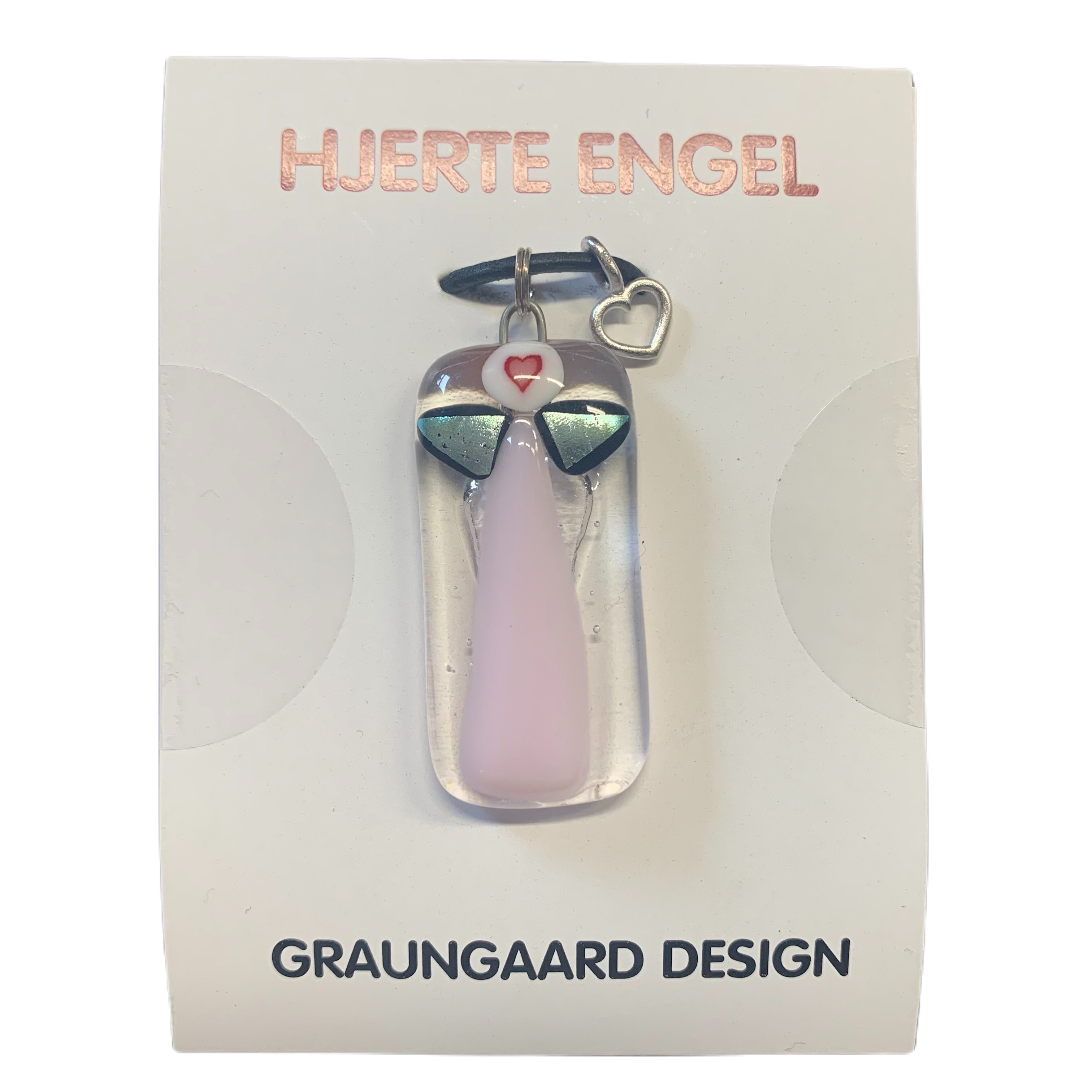 Hjerte Engel - Halskæde Med Glas Engel - Nr. 25