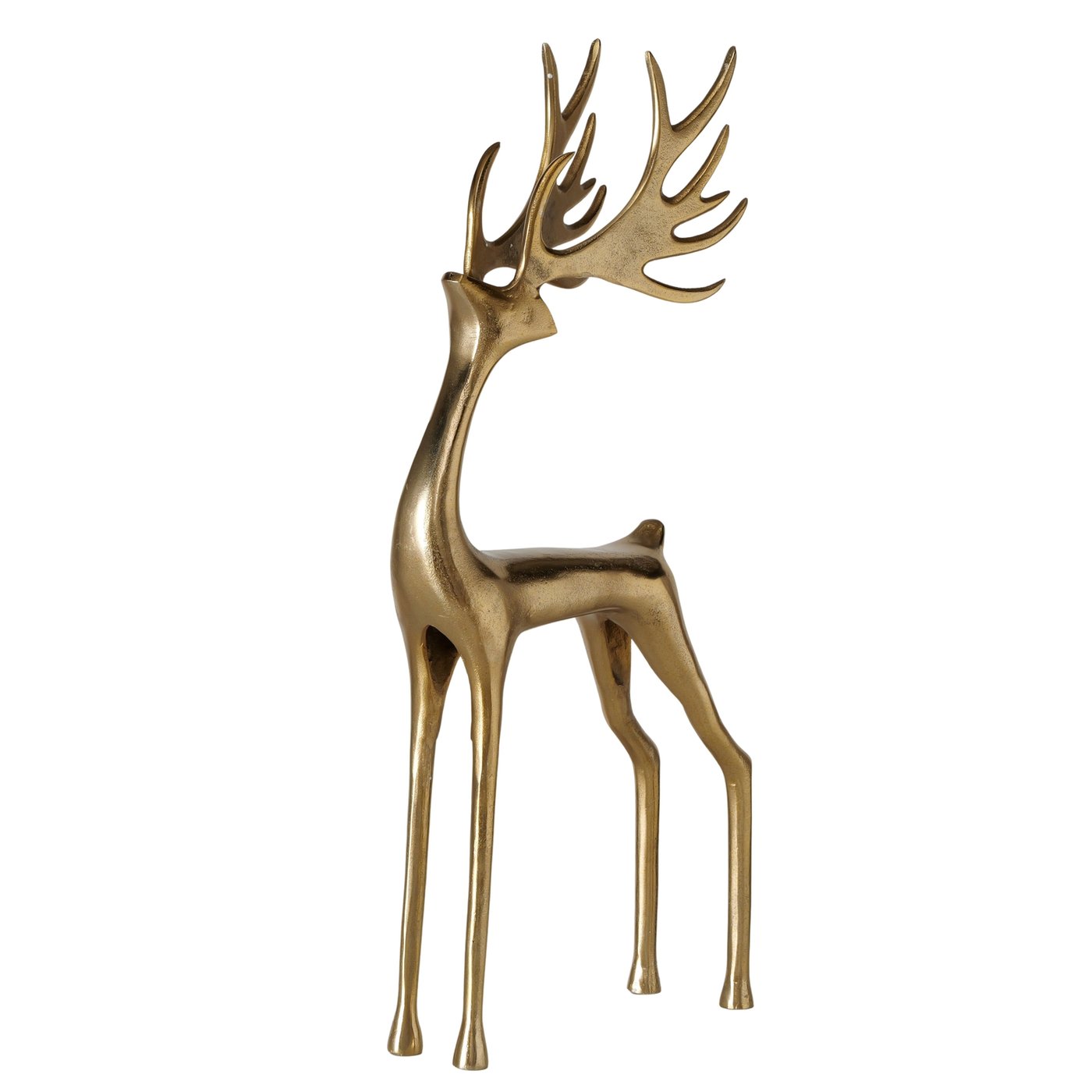 Hjort figur i guld 70,5 cm eksklusiv juledekoration