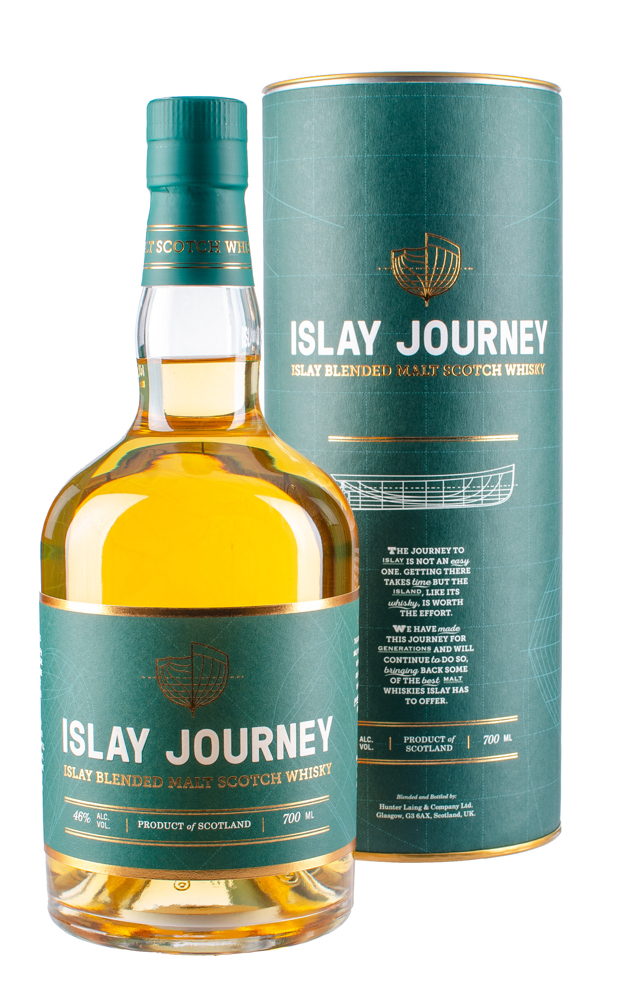 Hunter Laings Islay Journey Islay Blended Malt - 46% Small Batch - Bourbon Hogsheads