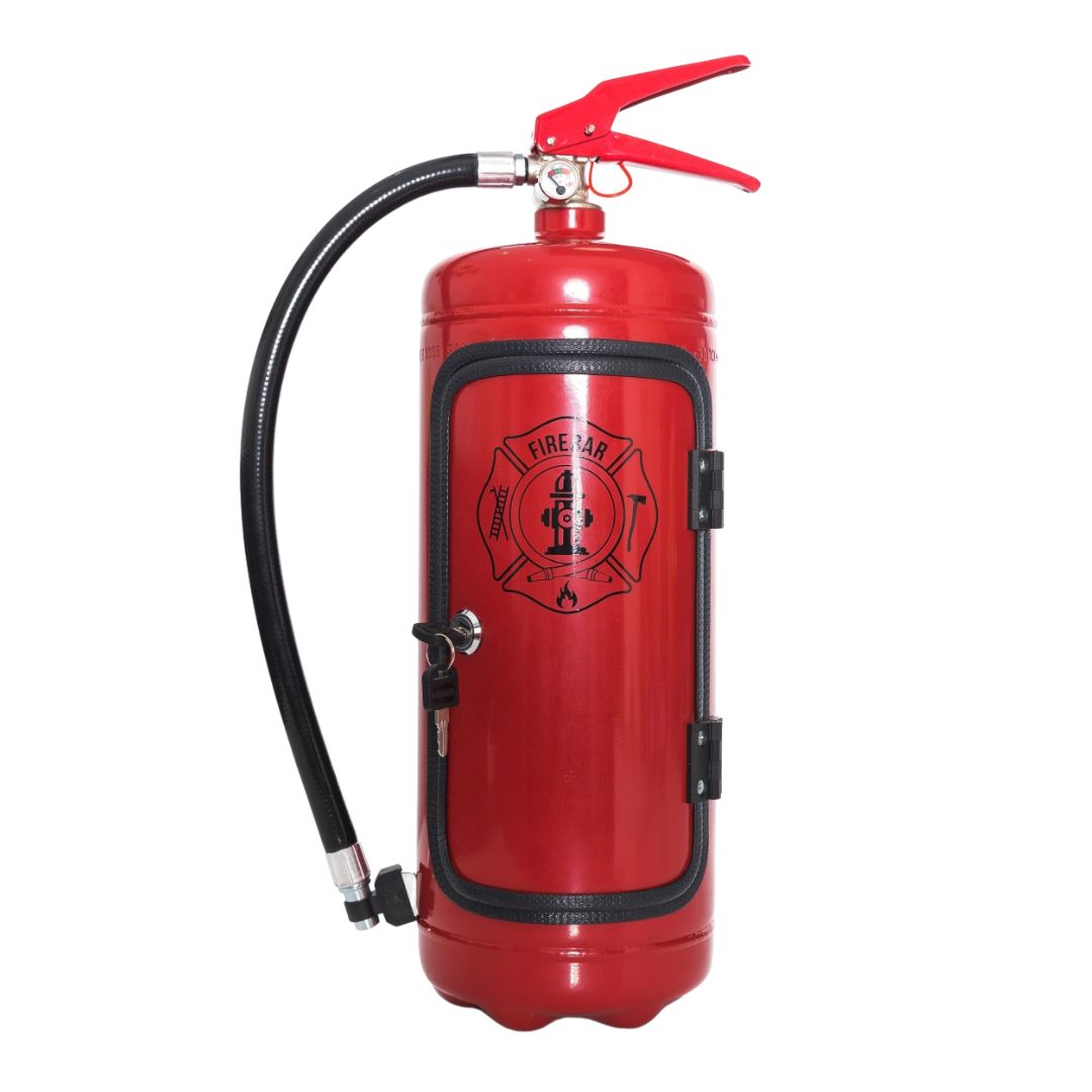 The Jerrycan Firebar - Håndlavet Brandslukker Bar - Rød