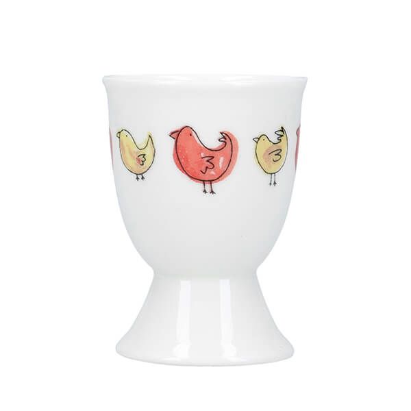 Porcelæn Æggebæger 7cm - Fugle
