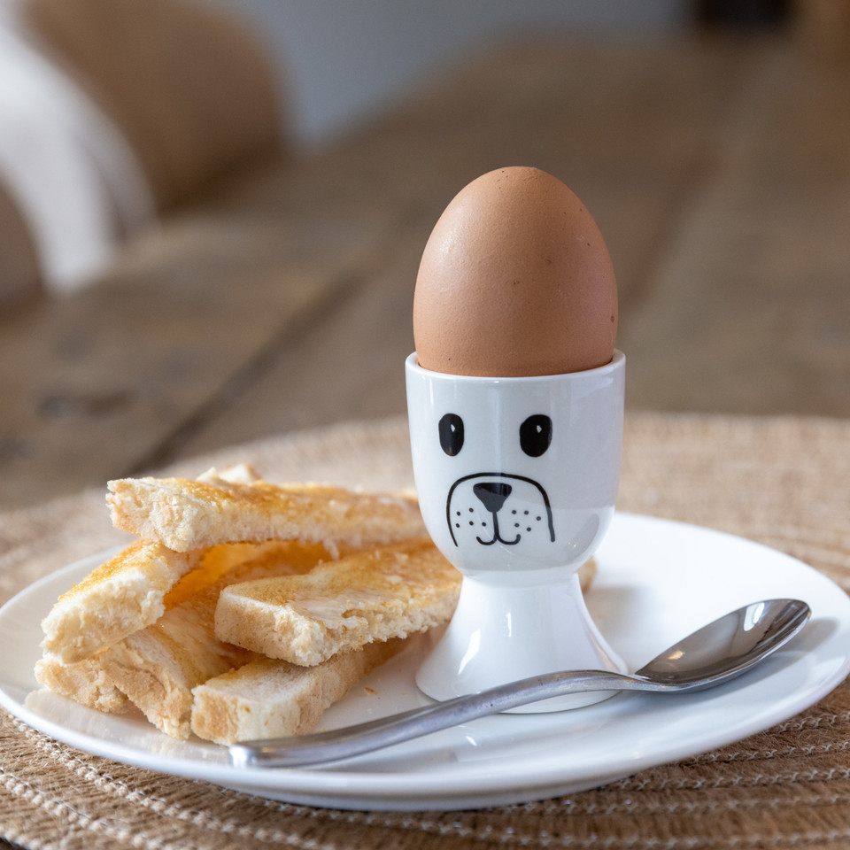 Porcelæn Æggebæger 7cm - Hund