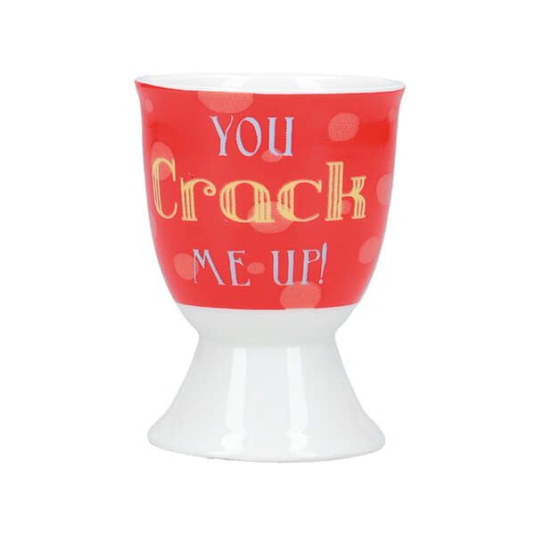 Porcelæn Æggebæger 7cm - You Crack Me Up
