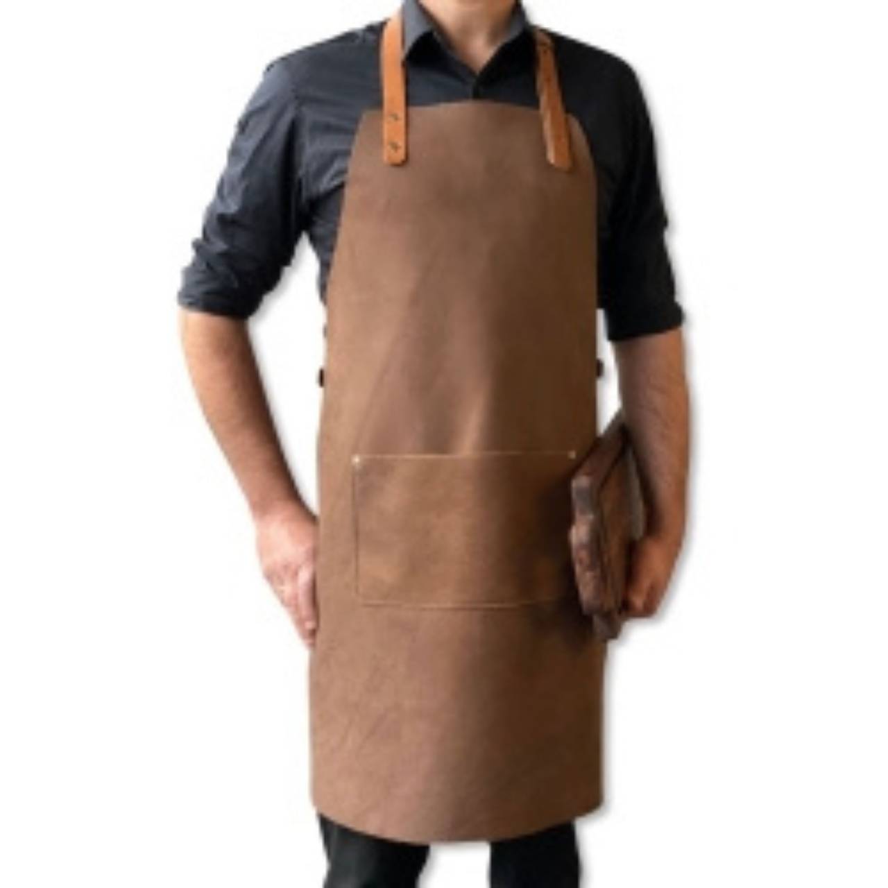 Læder Forklæde Brun Vintage Stuff Design (Spar 375 kr.)