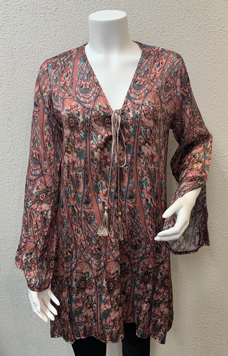 Linda Tunika - Flower - Pink L/XL