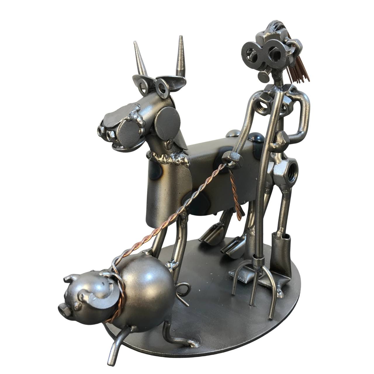 Metalfigur - Kvindelig landmand