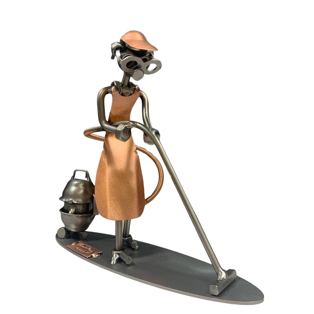 Metalfigur - Mandlig Rengøringsassistent - Servicemedarbejder