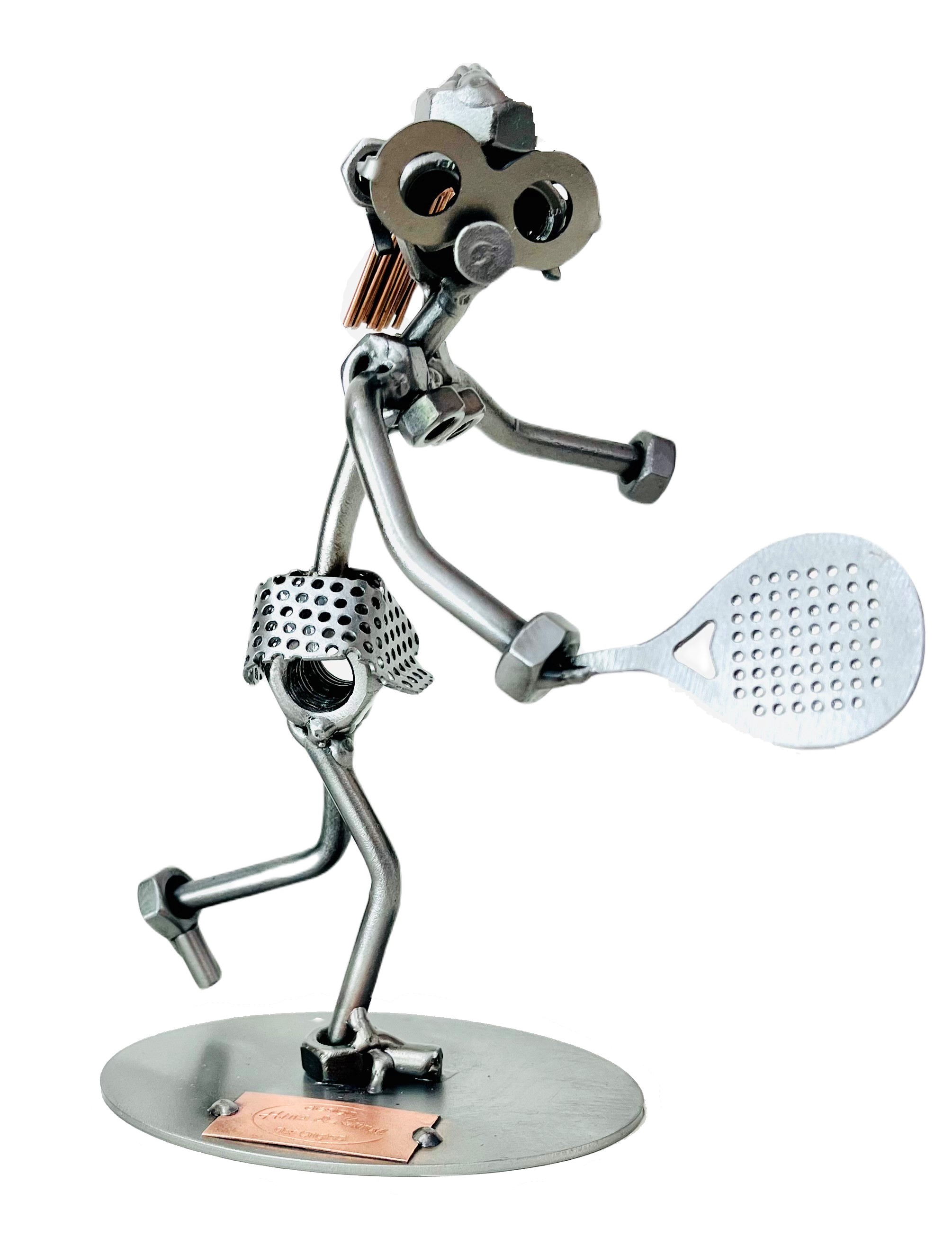 Metalfigur - Padel Spiller - Kvinde