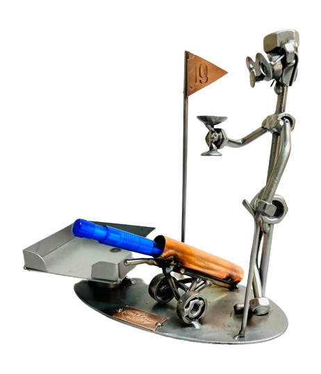 Metalfigur - Det 19. hul - Golffigur