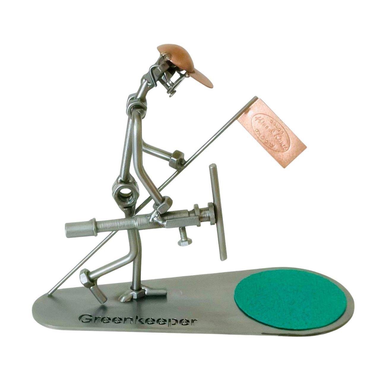 Metalfigur - Svendegave til Metalfigur Greenkeeper | Perfekt gave til golfbanens helt
