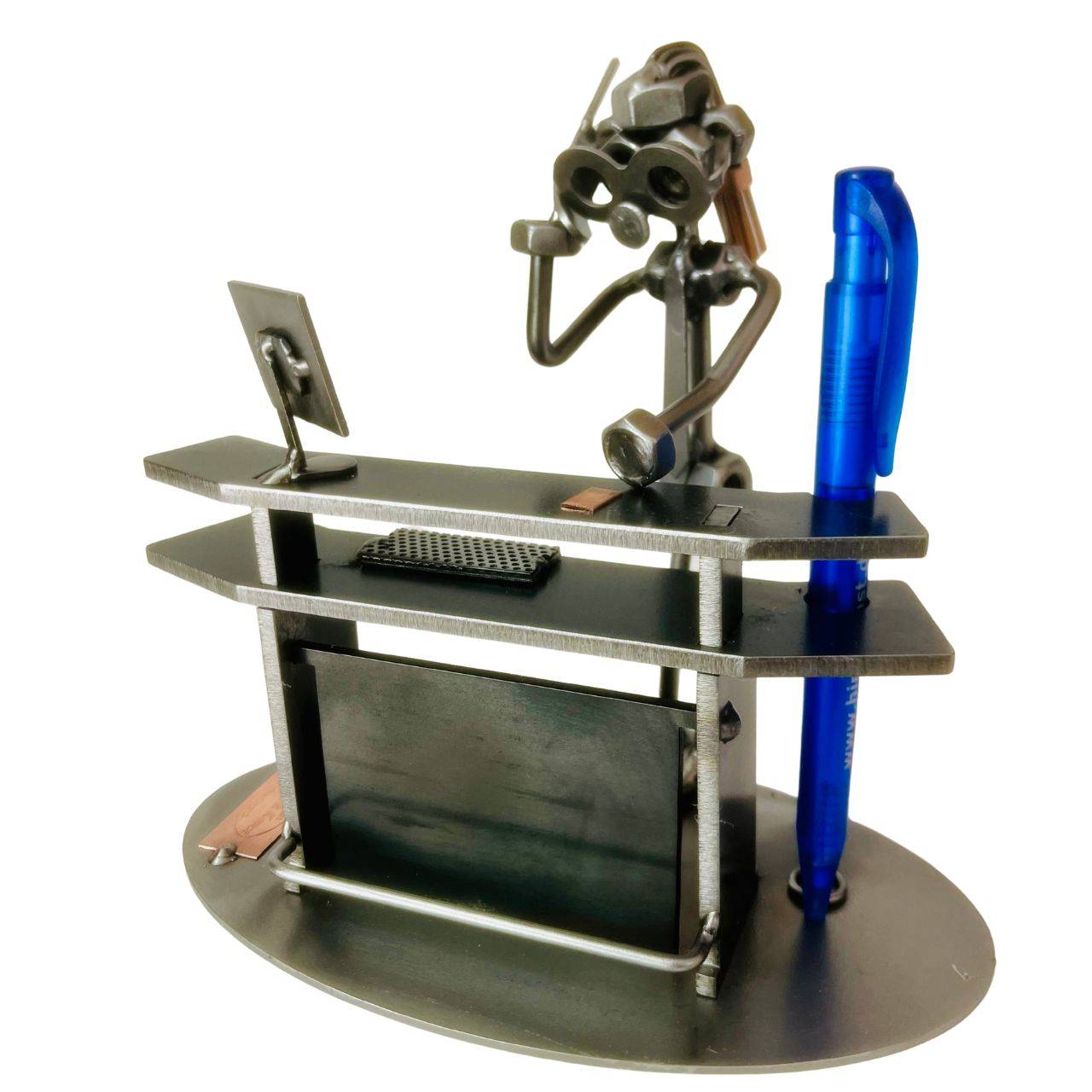 Metalfigur - Svendegave til Metalfigur Receptionist | Kvindelig receptionist