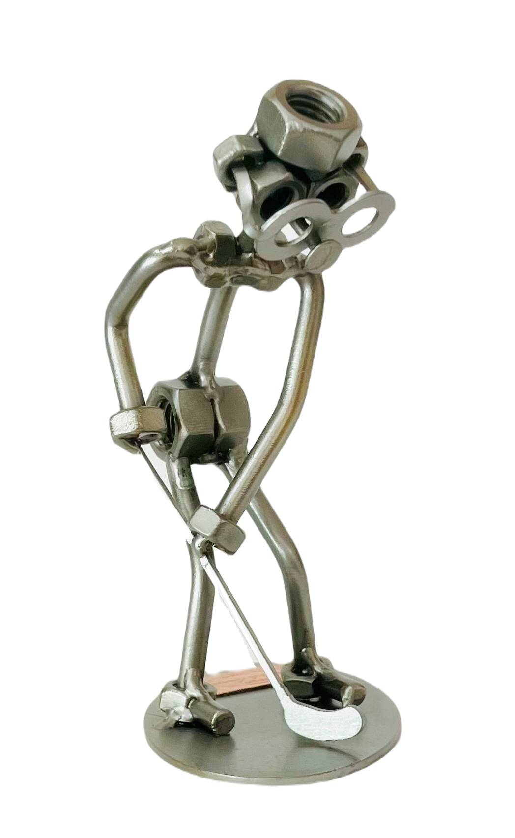 Metalfigur Floorball - Floorball spiller - Mandlig floorball spiller