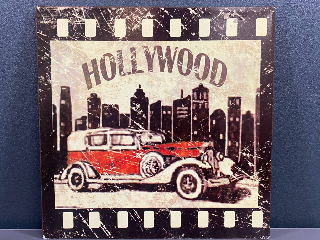Metalskilt - Hollywood tema - Retro metalskilt