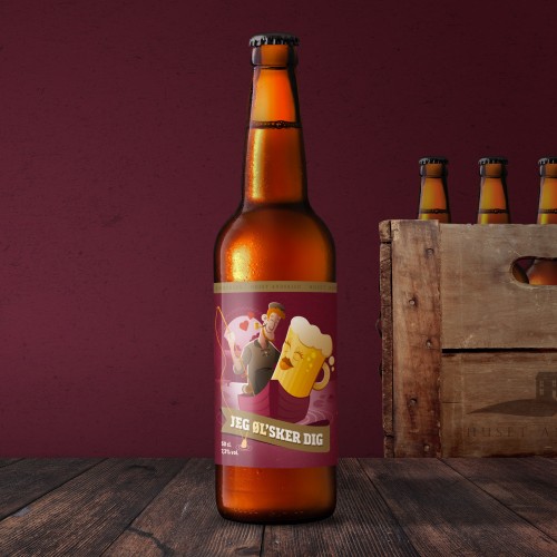 Øl - JEG ØLSKER DIG - 500ml.