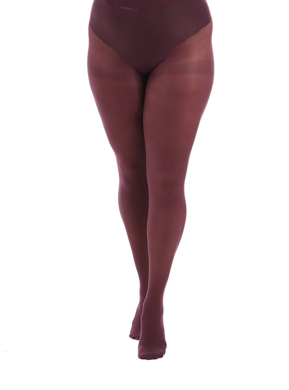 Pamela mann - Strømpebukser Mørke lilla - 50 Denier One size (36-42): Højde: 152 178 cm Hoftemål: 92-102 cm