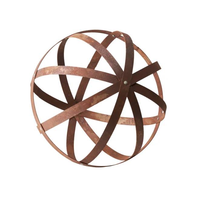 Rust dekorationskugle i cortenstål - Ø 40 cm