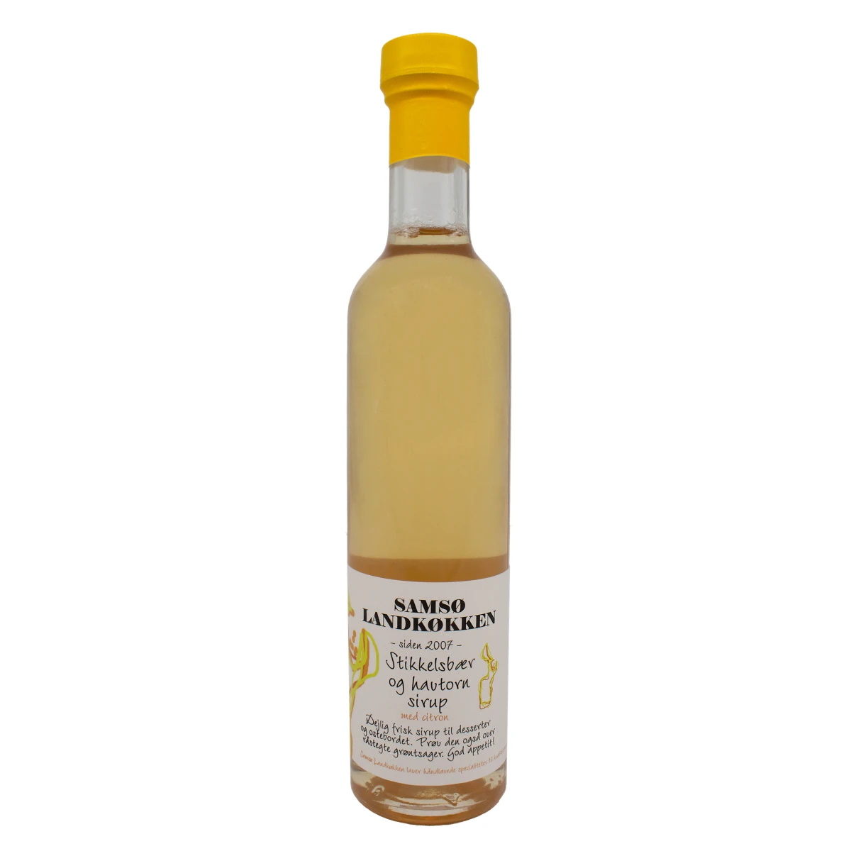 Samsø Landkøkken Stikkelsbærsirup med Havtorn & Citron 250 ml